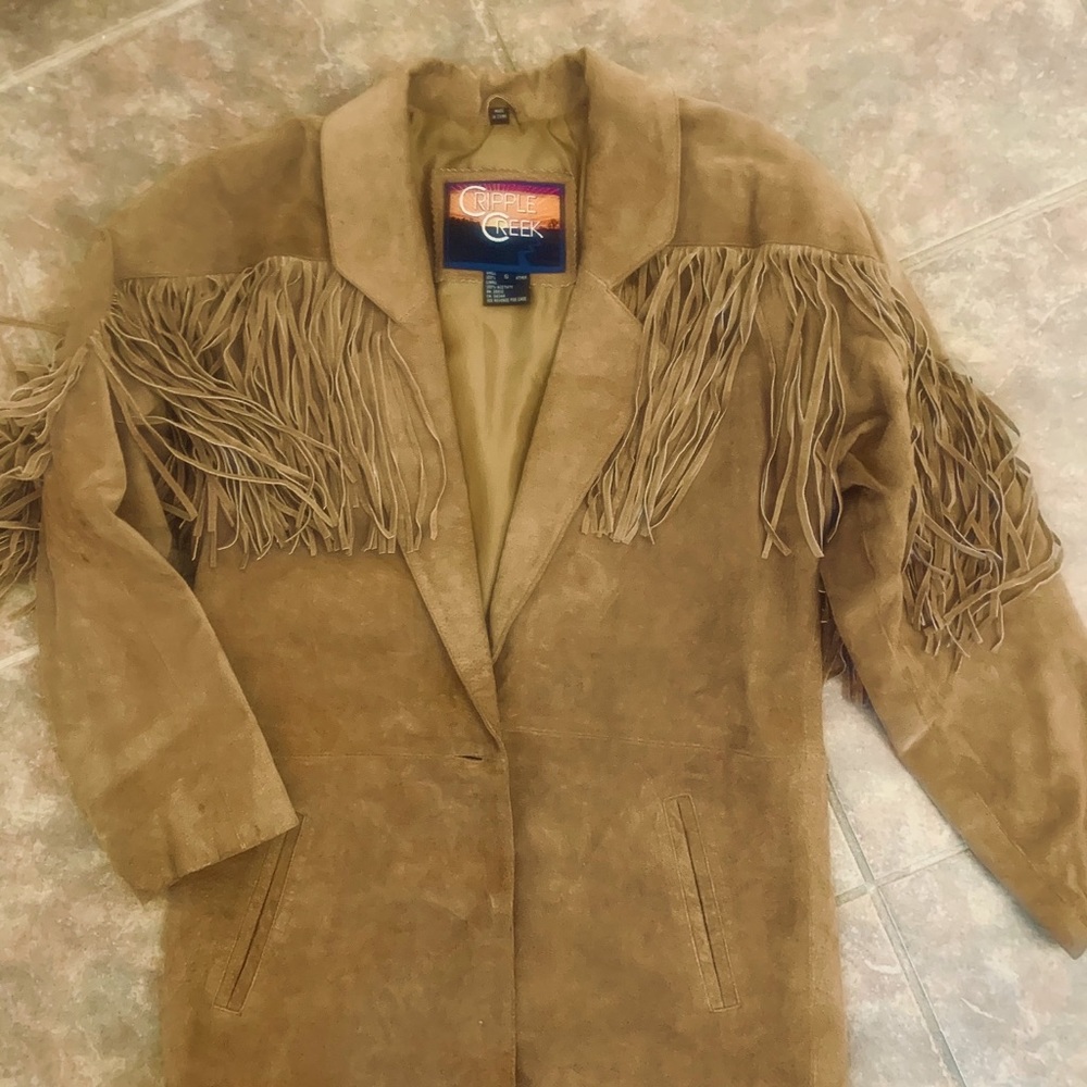 Cripple creek Fringe leather jacket